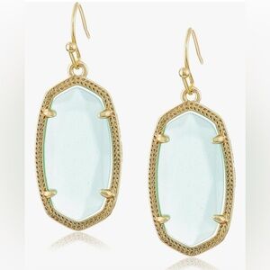 Kendra Scott Gold Elle Earrings in Chalcedony